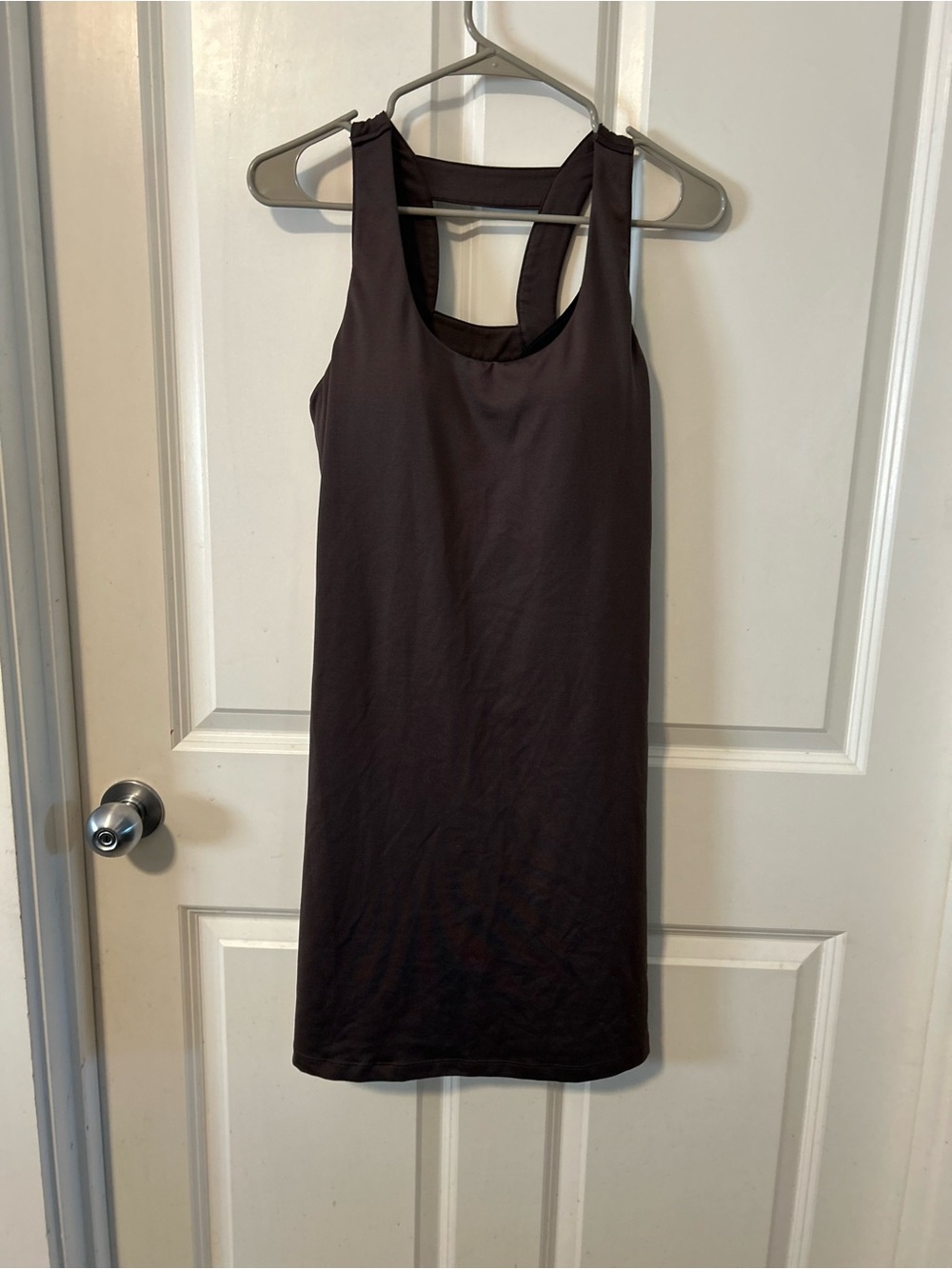Athleta Dark Brown Scoop Neck Tank Dress